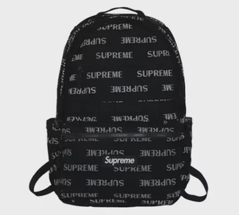 Supreme Logo Backpack (FW26) Black • Brand New [8194] - view 2