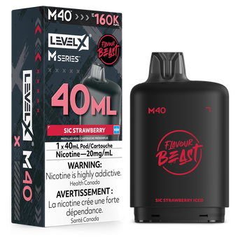 Level X Flavour Beast M40 160K Pod - Sic Strawberry Iced