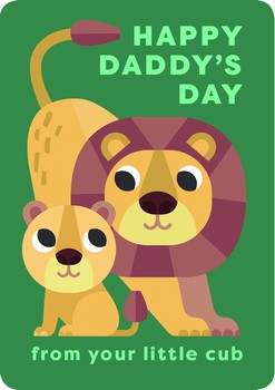 The Art File - Lion Father'S Day Card - ZZF02A