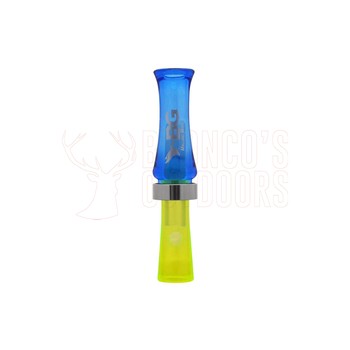 Buck Gardner Duck Mallard Magic Double Reed Polycarbonate Blue/Fluro-Green