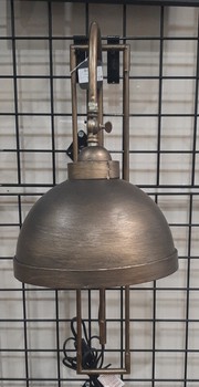 Antique brass wall light