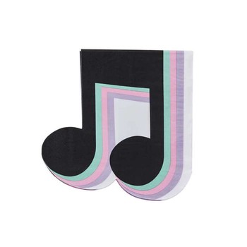 Hootyballoo - Musical Note Paper Napkins - Pack of 16 - HBLD107