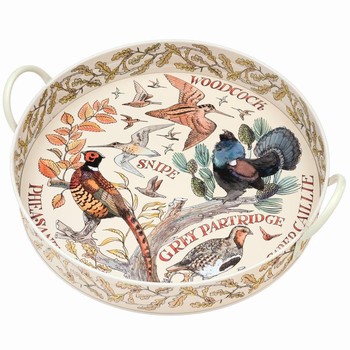 EMMA BRIDGEWATER GAME BIRDS LARGE HANDLED TRAY