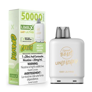 Level X Flavour Beast Cravin' G2 Ultra 50K Pod - Milky Melon Swirl