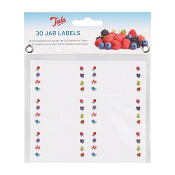 FRUIT DESIGN JAR LABELS - 30 PACK