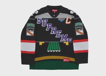 Supreme Paneled Hockey Jersey Black • Pre-Owned [0422] - view 3