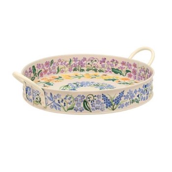 EMMA BRIDGEWATER WILD  FLOWERS LARGE HANDLED TRAY