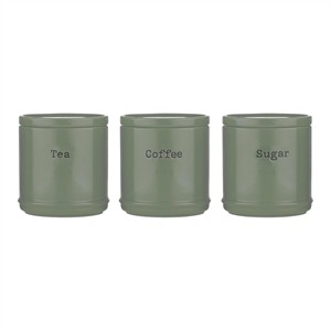 ACCENTS SAGE GREEN CANISTERS - SET OF 3
