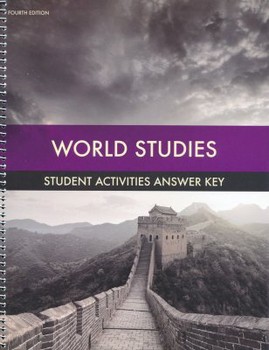 BJU Press World Studies Grade 7 Student Activities Key (4th Edition)