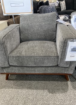Taverly Fabric Chair, Charcoal