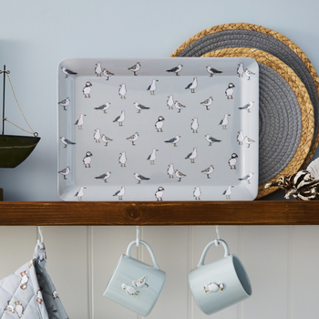 COASTAL BIRDS LARGE TRAY