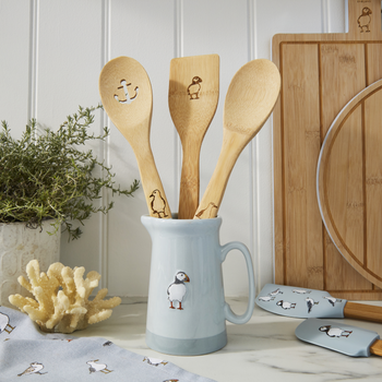COASTAL BIRDS  BAMBOO UTENSILS - SET OF 3