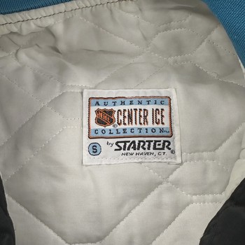 vintage 90s Starter San Jose Sharks bomber jacket • Pre-Owned [2135] - view 2