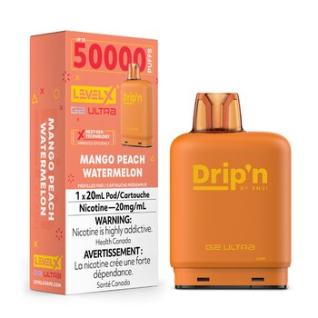 Level X Drip'n G2 Ultra 50K Pod - Mango Peach Watermelon