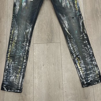 Purple Brand P001 'Iridescent Painter Black' Jeans • Pre-Owned [9017] - view 3