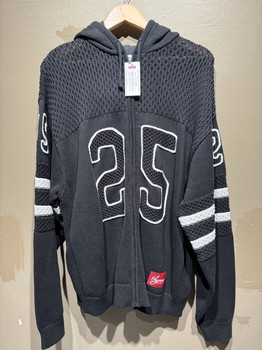 Supreme Sport Zip Up Hooded Sweater (FW25) Black • Brand New - photo 2