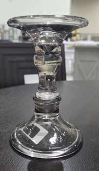 Smoke Glass Candle Holder / SMALL