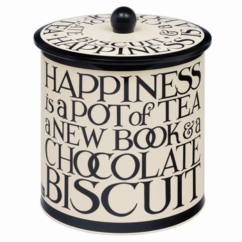 EMMA BRIDGEWATER NEW BLACK TOAST BISCUIT BARREL TIN