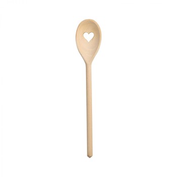 BEECH SPOON WITH HEART - 300MM