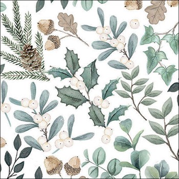 COLLECTION OF LEAVES PAPER NAPKINS