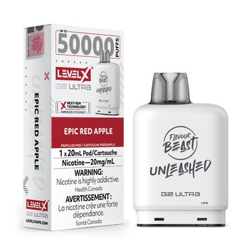 Level X Flavour Beast Unleashed G2 Ultra 50K Pod - Epic Red Apple