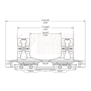 Magne-Tech Magnetic Scope Mount Set 30x38.5mm
