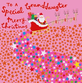 Paper Salad - TO A SPECIAL GRANDDAUGHTER - SANTA - AX14