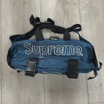 Supreme Waist Bag (FW19) Dark Teal • Brand New [1785] - view 4
