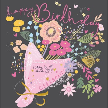 Woodmansterne - Birthday Bouquet - Greetings Card
