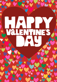 Paper Salad - Happy Valentines Hearts - CBS2431