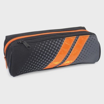 Fashion Stationery - 2 Zip Bootbag Pencil Case Sporty Orange