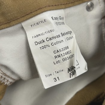 Naked & Famous Easy Guy Duck Canvas Selvedge Jeans  • Pre-Owned [2228] - view 9