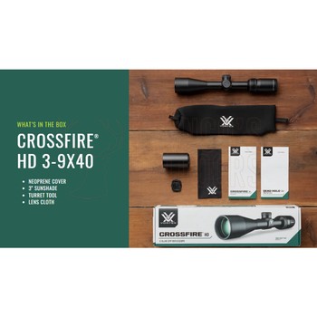 Vortex Crossfire HD Rifle Scope 3-9x40 Dead-Hold BDC