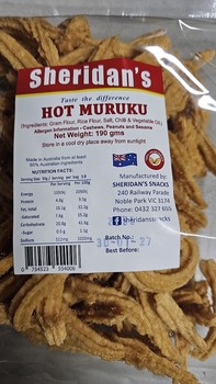 Sheridan Hot Murukku 190gm