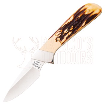 Bear & Son Cutlery 6 5/8" Stag Delrin Invincible Skinner