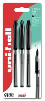 Mitsubishi - uni-ball AIR Medium UBA-188-L Rollerball 3pc Blister Black - 238212187