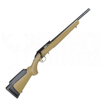 Ruger American Ranch Rimfire .22 LR Blued 16" Threaded Tan