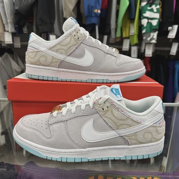 Nike Dunk Low SE Barber Shop Grey • Pre-Owned [7435] - view 2