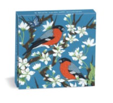 Museums & Galleries eight blank cards with envelopes bullfinches and blossom ERJ023