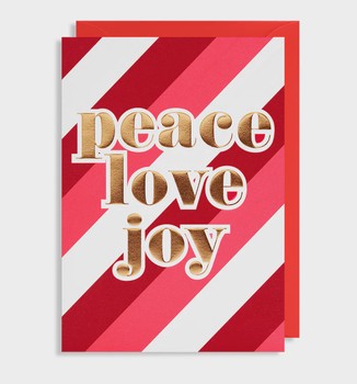 Lagom - Peace Love Joy Card - 6564