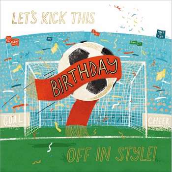 Woodmansterne - Football into Goal with Flags - 505751