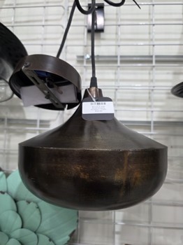 Bronze & Gold Metal Hanging Pendant Light