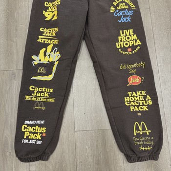 FW20 Travis Scott x McDonald's Sticker Bomb Sweatpants Brown • Pre-Owned [6239] - view 3