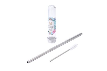 BRITISH BIRDS  METAL TRAVEL STRAWS