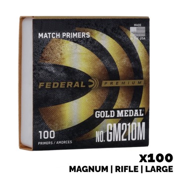 Federal Gold Medal Premium Match Large Magnum Rifle Primers x 100