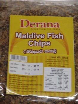 Derana Maldive Fish Chips Packet 100gm