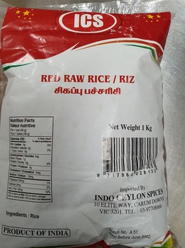 Ics Red Raw Rice Polished 1 Kg