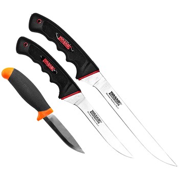 Wasabi Fillet Knife 20cm + Wasabi Fillet Knife 15cm + Black Magic Bait Knife Combo Wasabi Fillet Knife 20cm + Wasabi Fillet Knife 15cm + Black Magic Bait Knife Combo