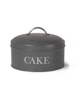 GARDEN TRADING ROUND CAKE TIN - CHARCOAL