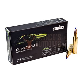 Sako Powerhead II .243 80gr Barnes TTSX